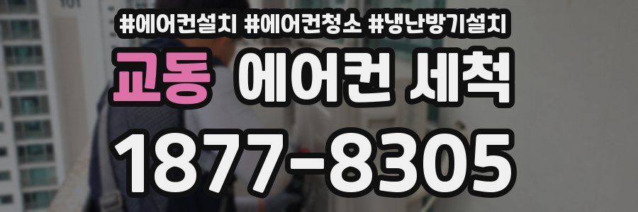 교동 에어컨 세척