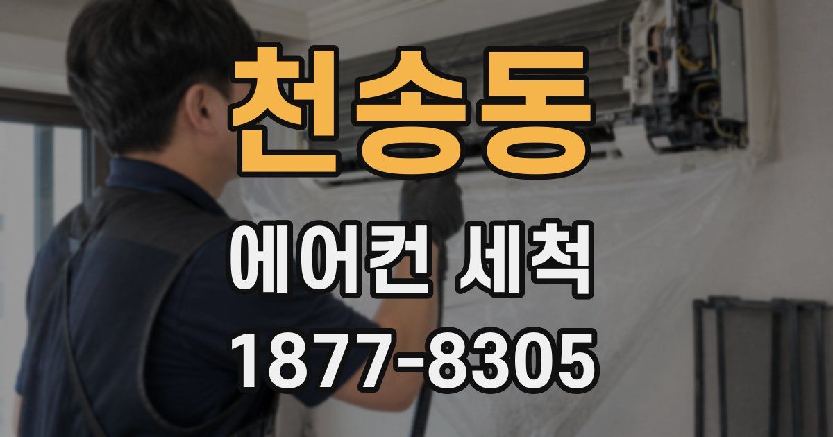 천송동 에어컨 세척
