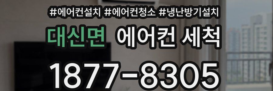 대신면 에어컨 세척