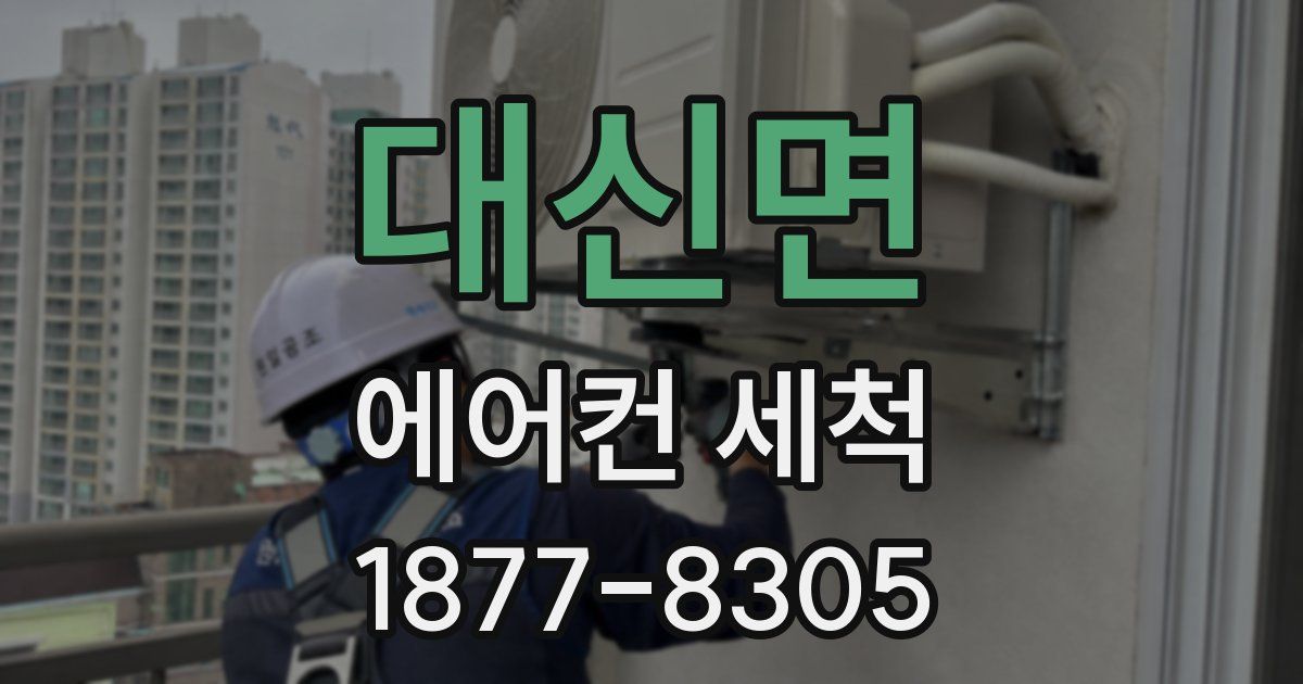 대신면 에어컨 세척