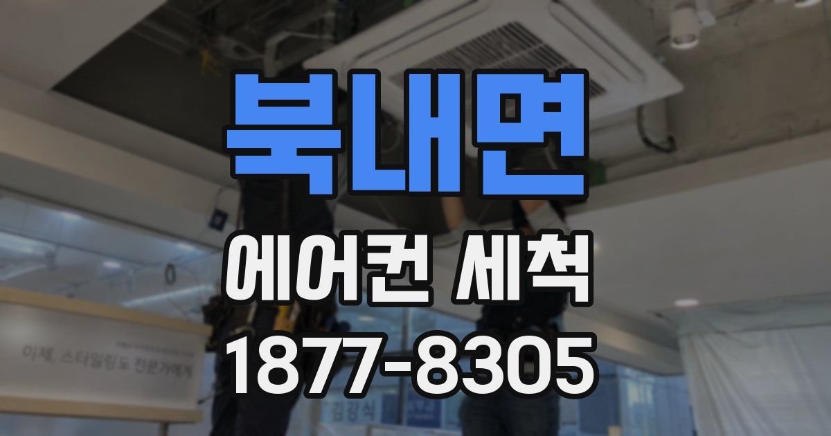 북내면 에어컨 세척