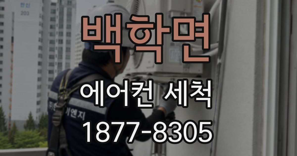백학면 에어컨 세척