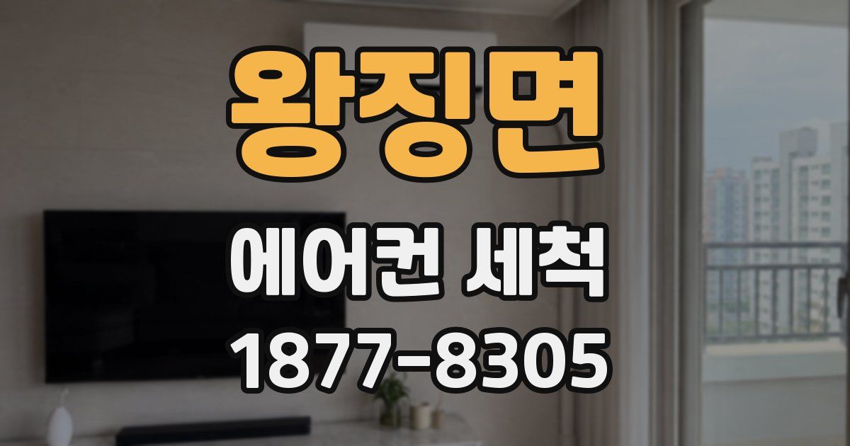 왕징면 에어컨 세척