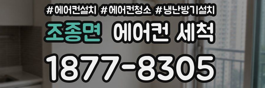 조종면 에어컨 세척