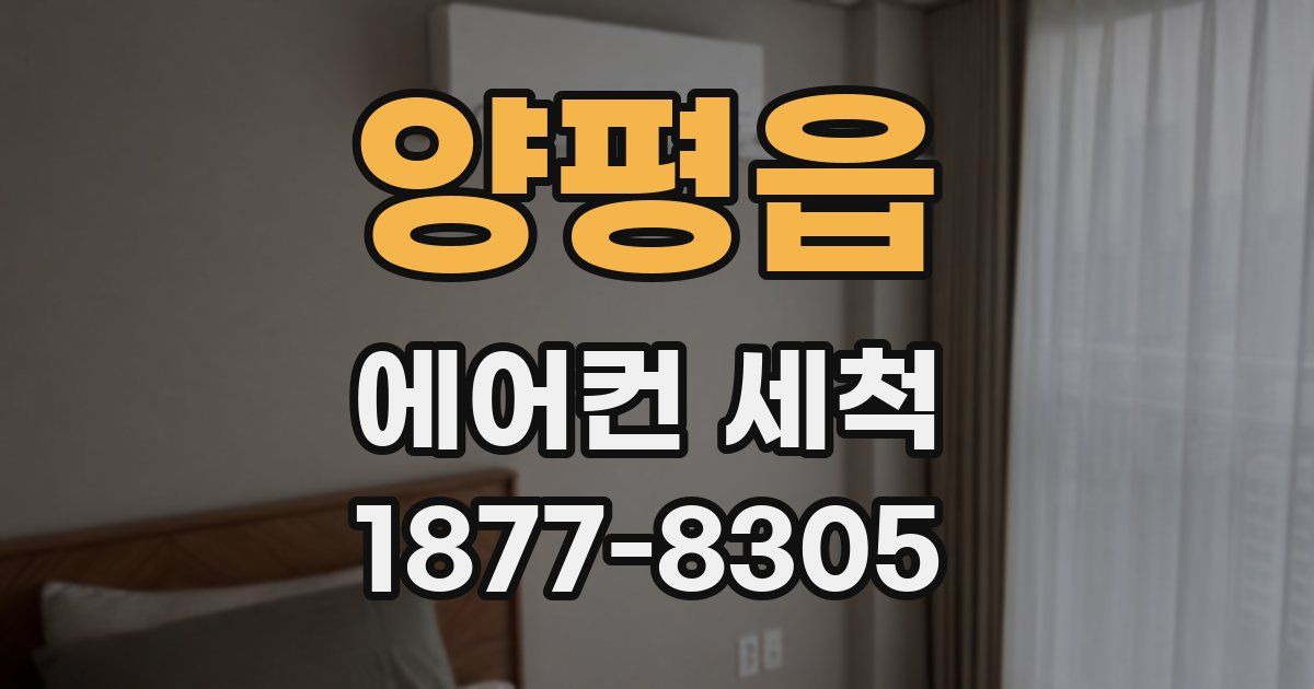 양평읍 에어컨 세척