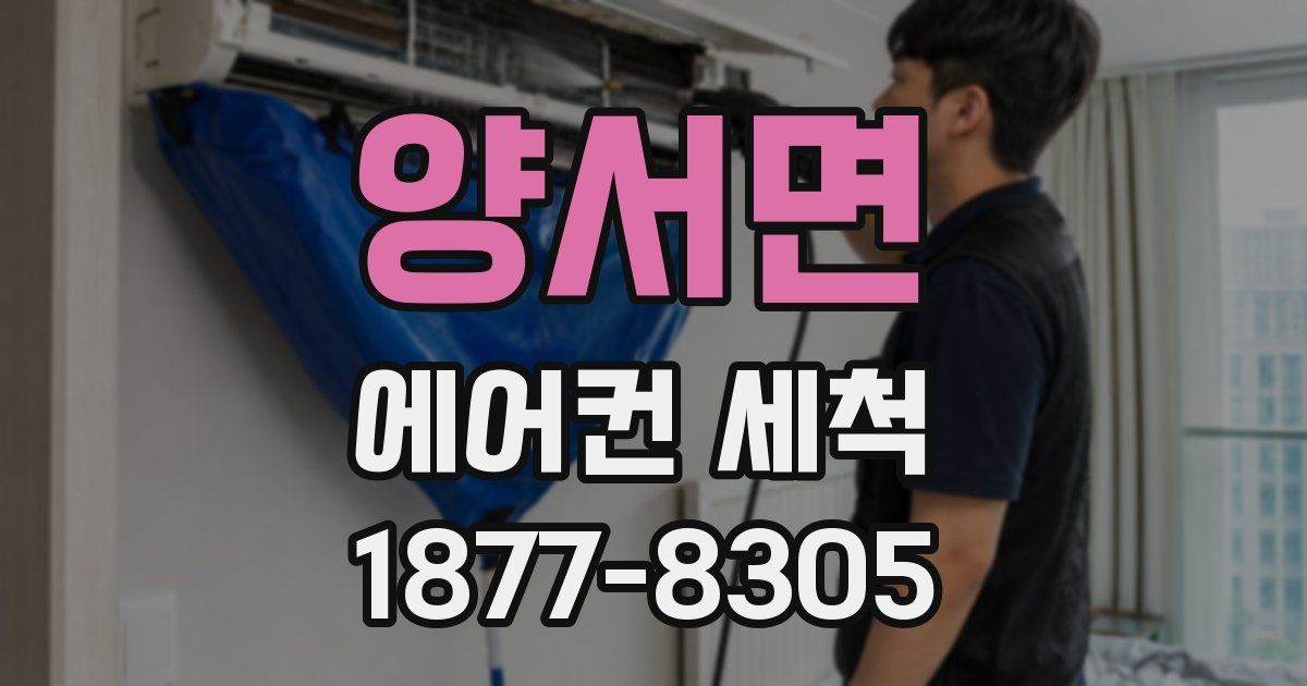양서면 에어컨 세척