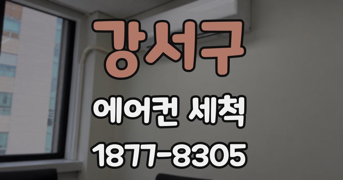 강서구 에어컨 세척