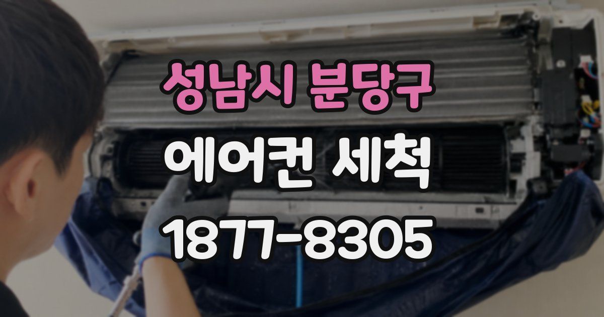 성남시 분당구 에어컨 세척