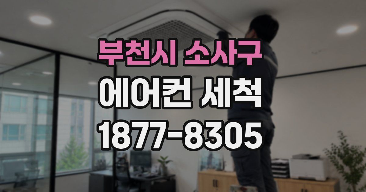 부천시 소사구 에어컨 세척