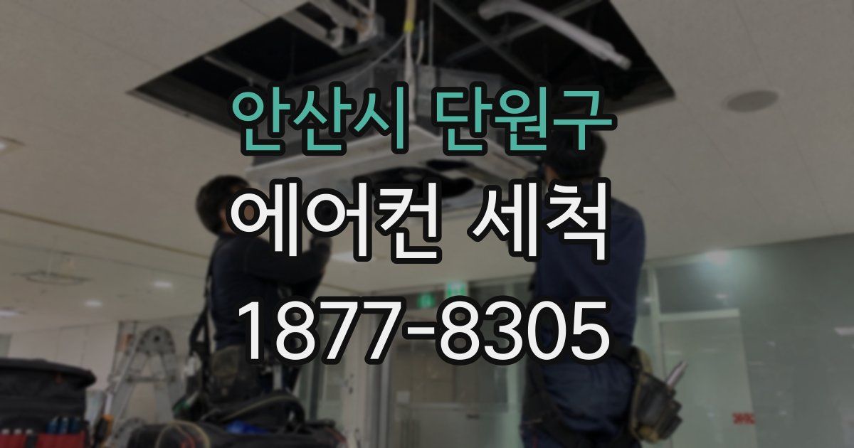 안산시 단원구 에어컨 세척