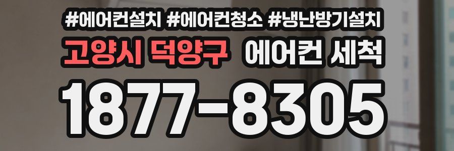 고양시 덕양구 에어컨 세척