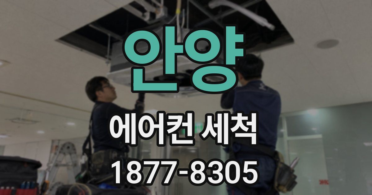 안양 에어컨 세척