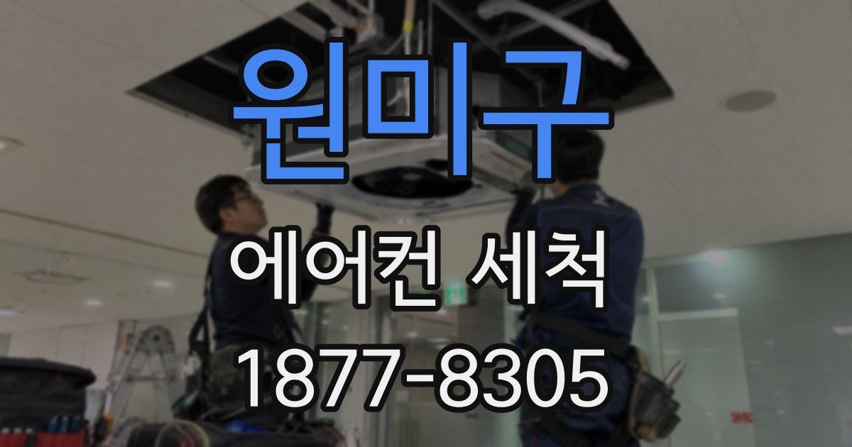 원미구 에어컨 세척