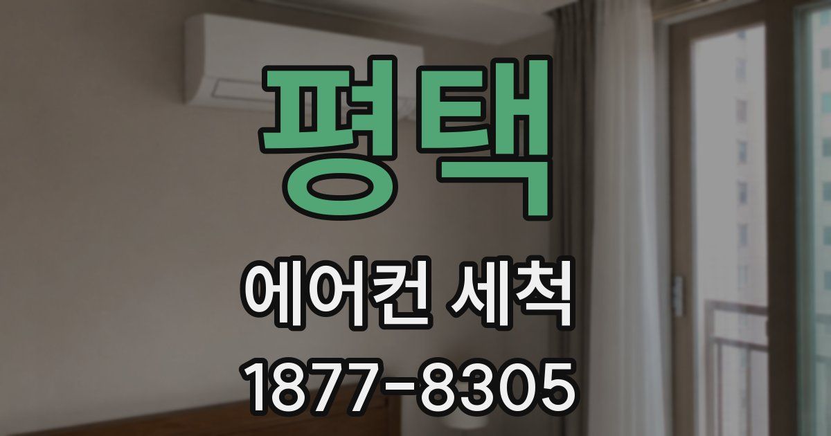 평택 에어컨 세척