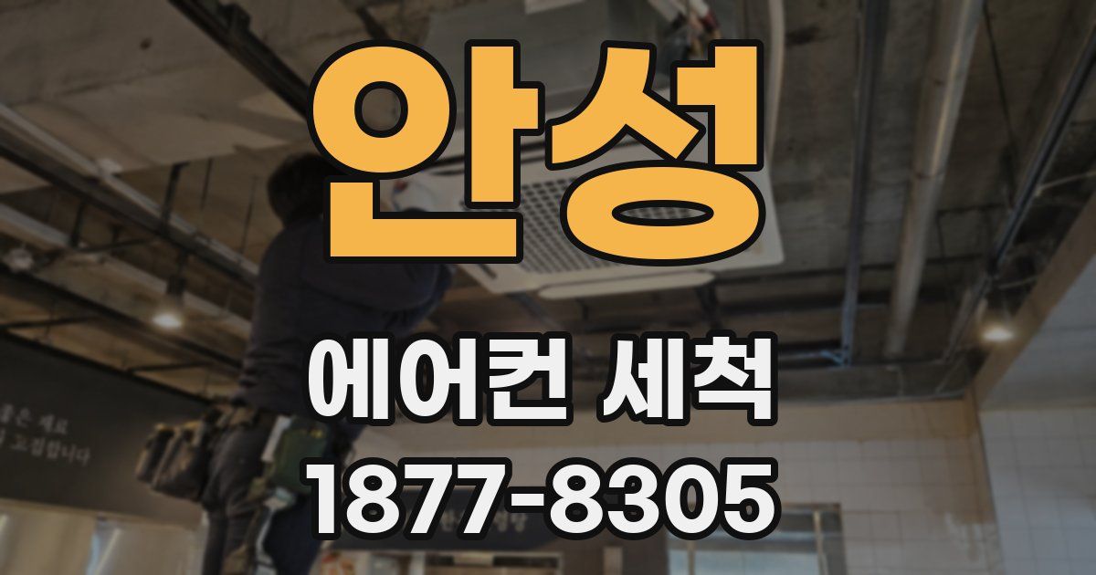 안성 에어컨 세척