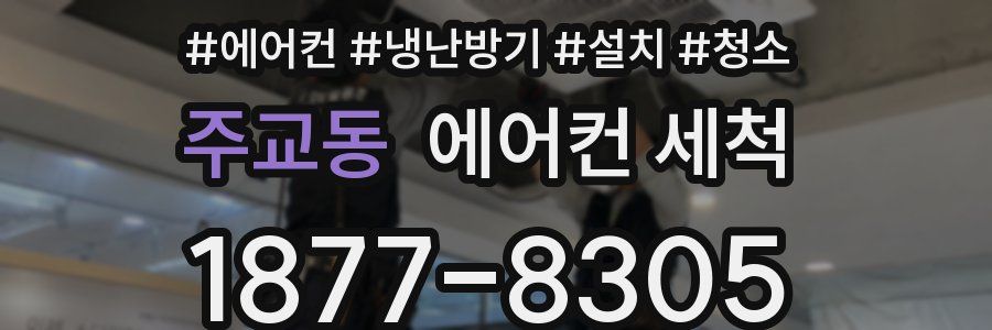 주교동 에어컨 세척