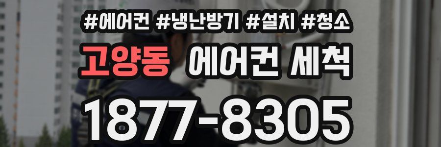 고양동 에어컨 세척