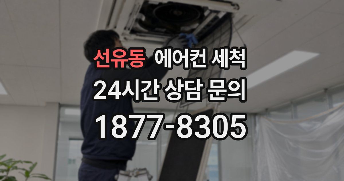선유동 에어컨 세척