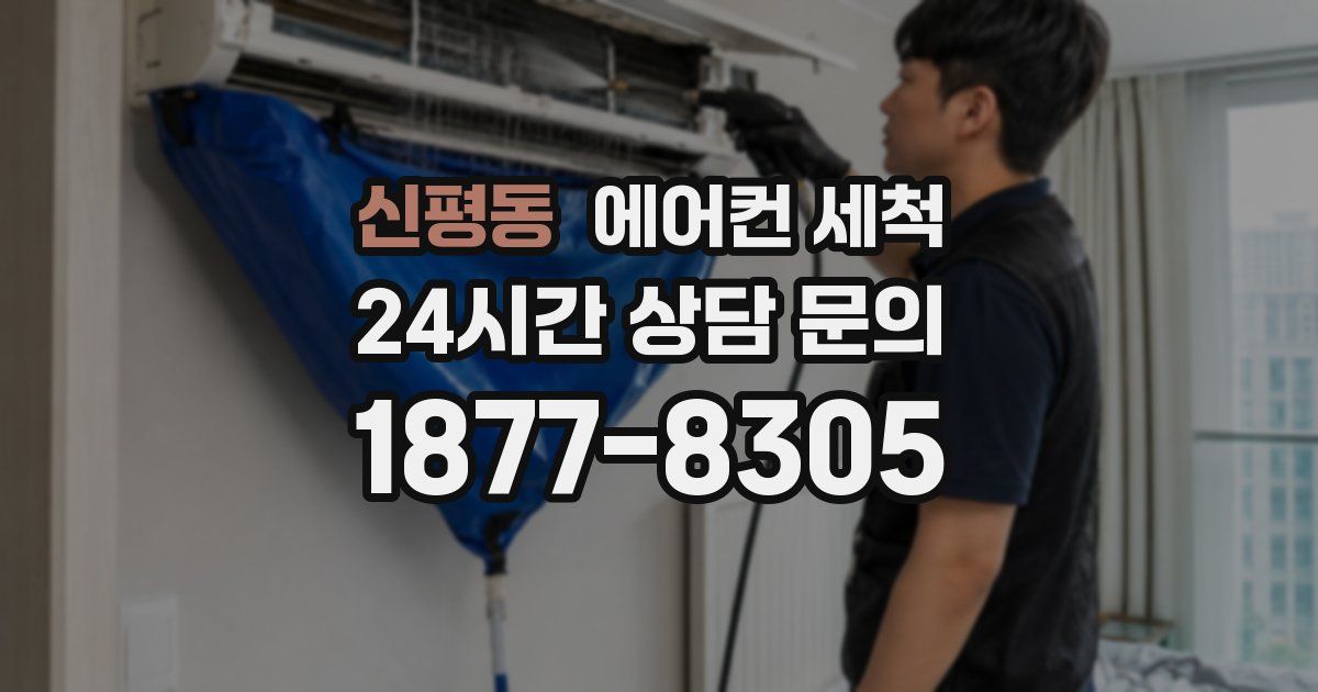 신평동 에어컨 세척