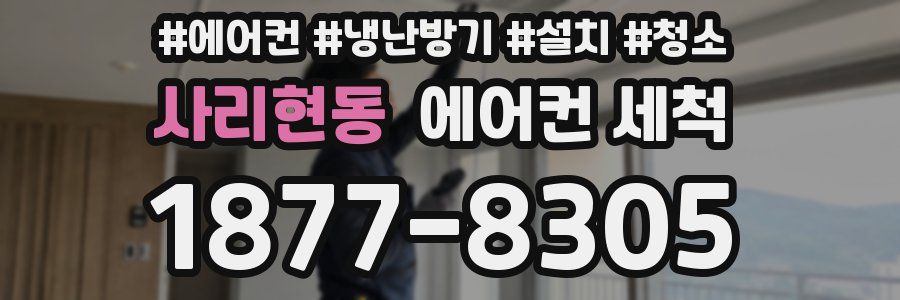 사리현동 에어컨 세척