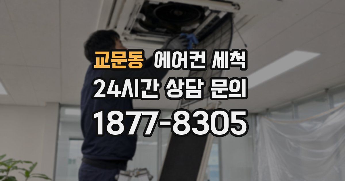 교문동 에어컨 세척