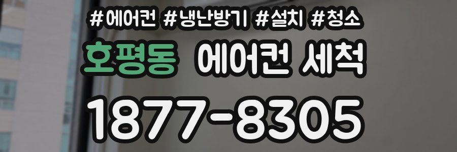 호평동 에어컨 세척