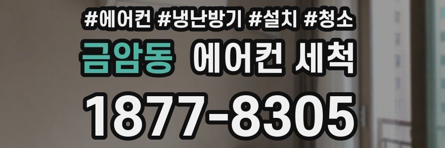 금암동 에어컨 세척