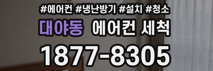대야동 에어컨 세척