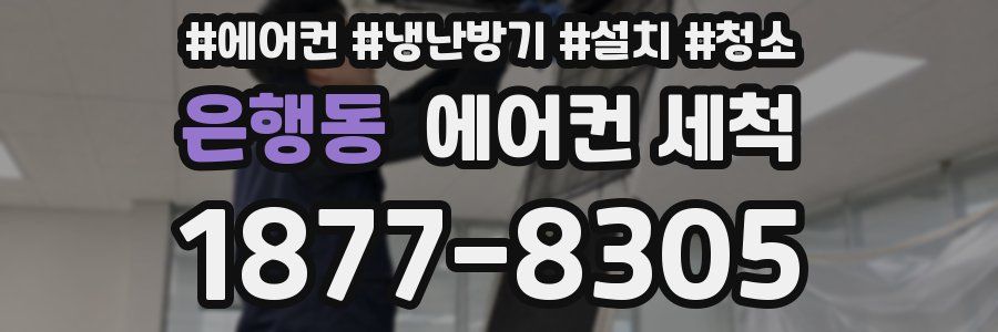 은행동 에어컨 세척