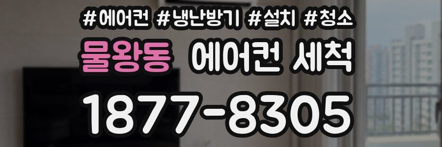 물왕동 에어컨 세척