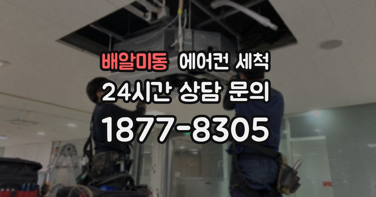 배알미동 에어컨 세척