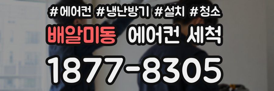 배알미동 에어컨 세척