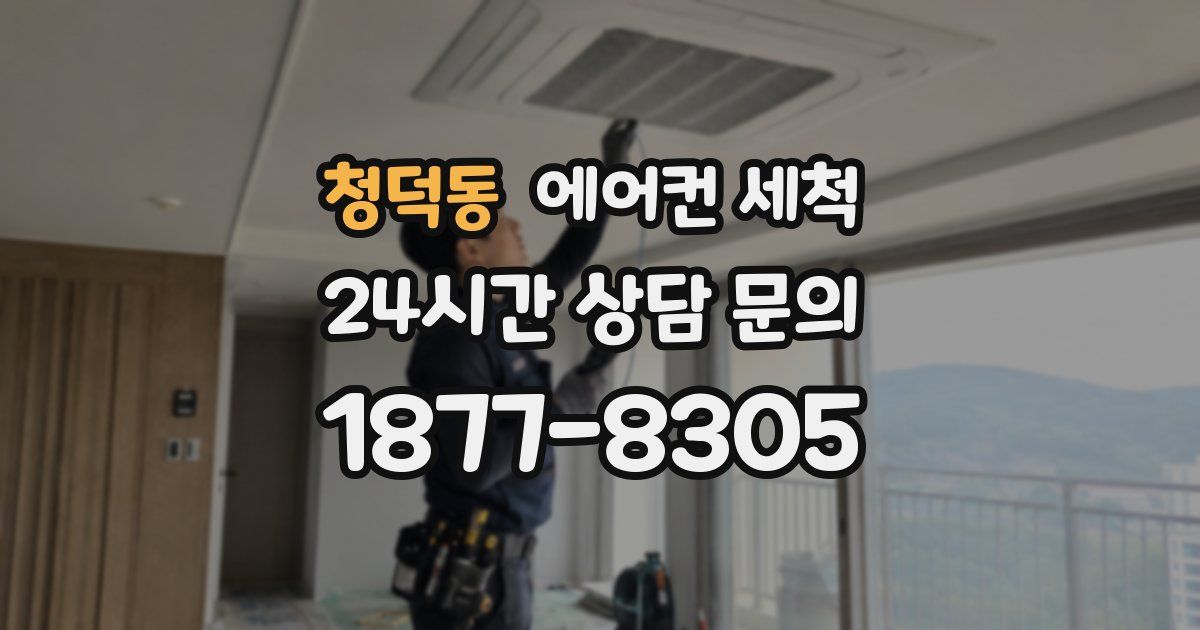 청덕동 에어컨 세척