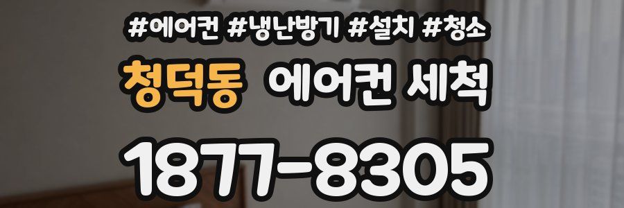 청덕동 에어컨 세척