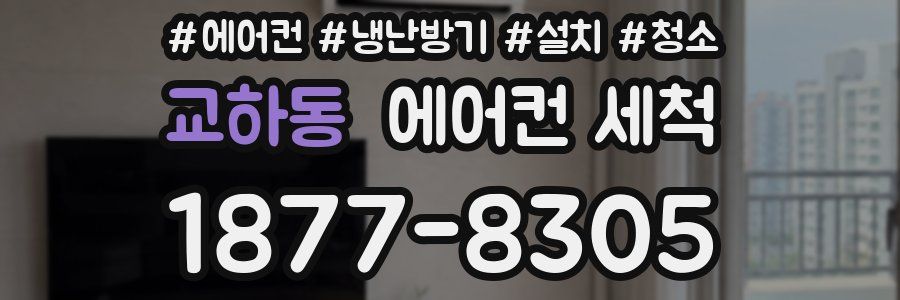 교하동 에어컨 세척