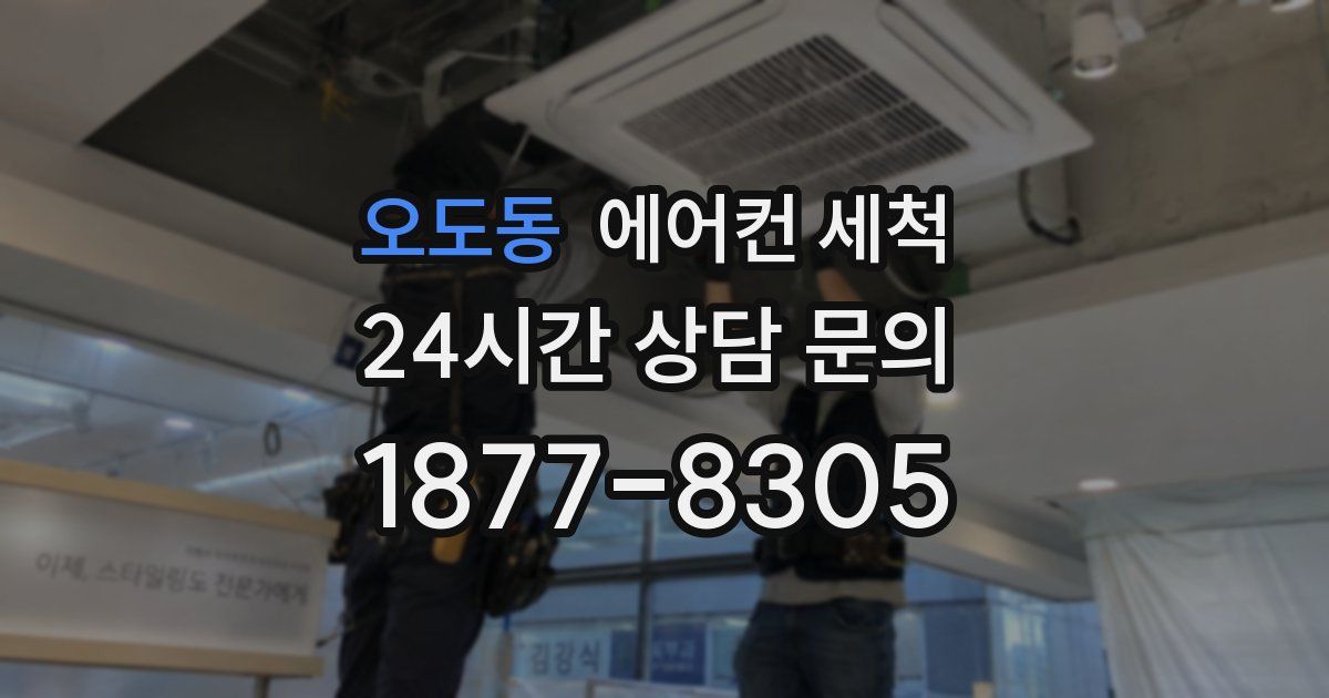 오도동 에어컨 세척