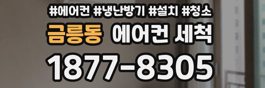 금릉동 에어컨 세척