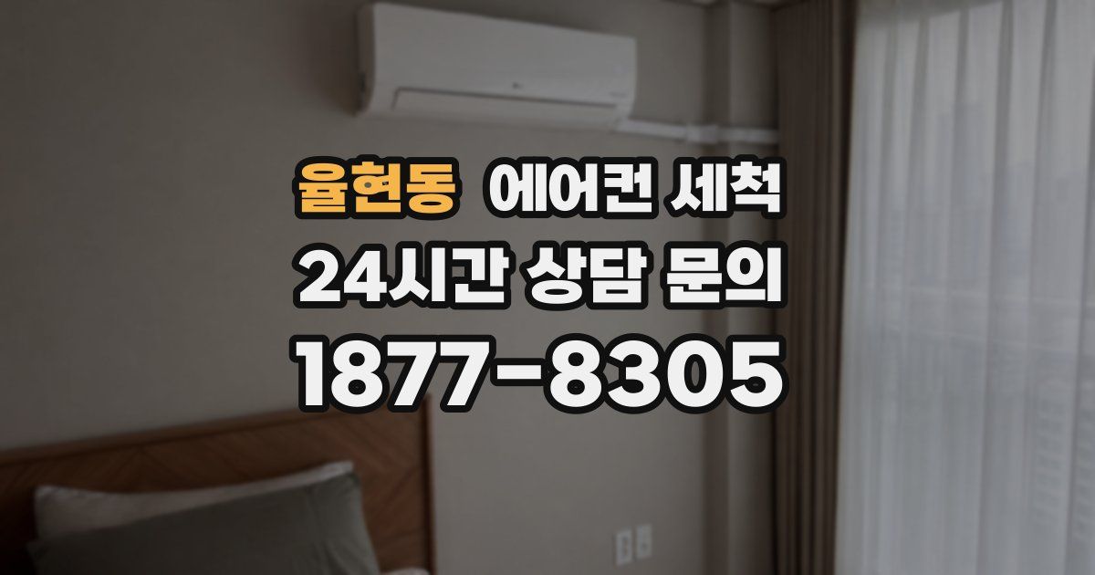 율현동 에어컨 세척