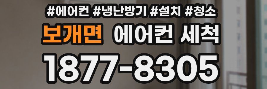 보개면 에어컨 세척