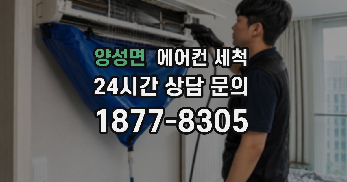 양성면 에어컨 세척