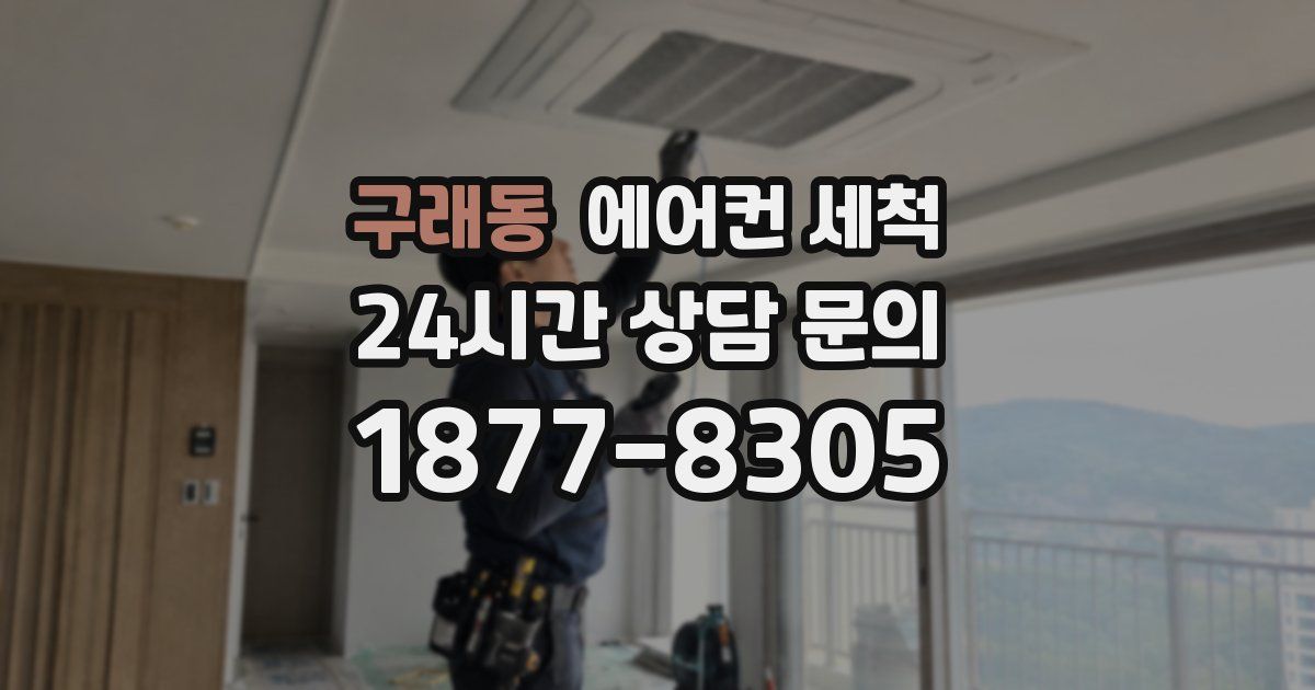 구래동 에어컨 세척