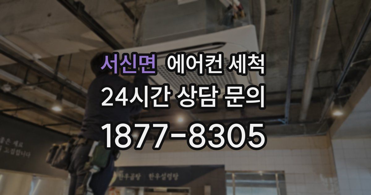 서신면 에어컨 세척
