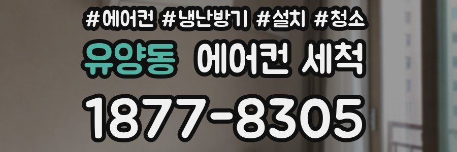 유양동 에어컨 세척