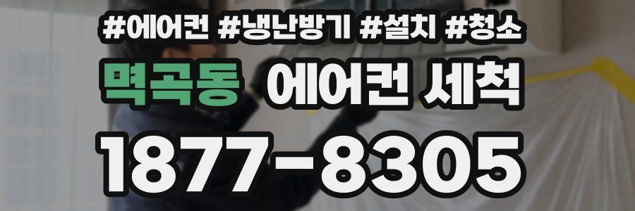 멱곡동 에어컨 세척