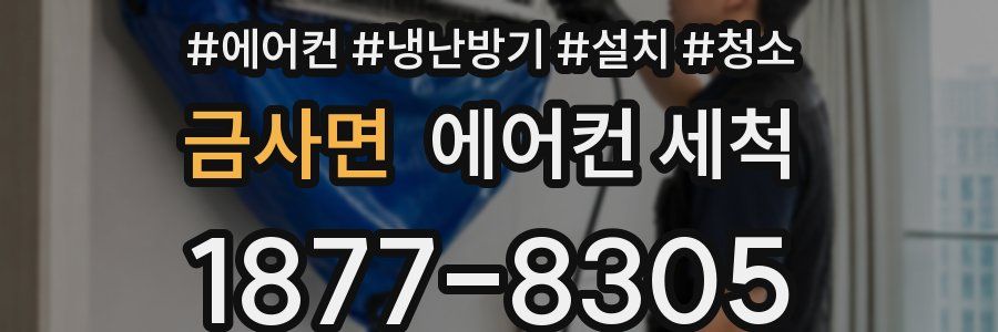 금사면 에어컨 세척