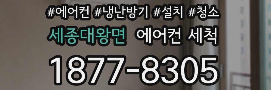 세종대왕면 에어컨 세척