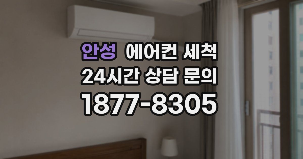안성 에어컨 세척