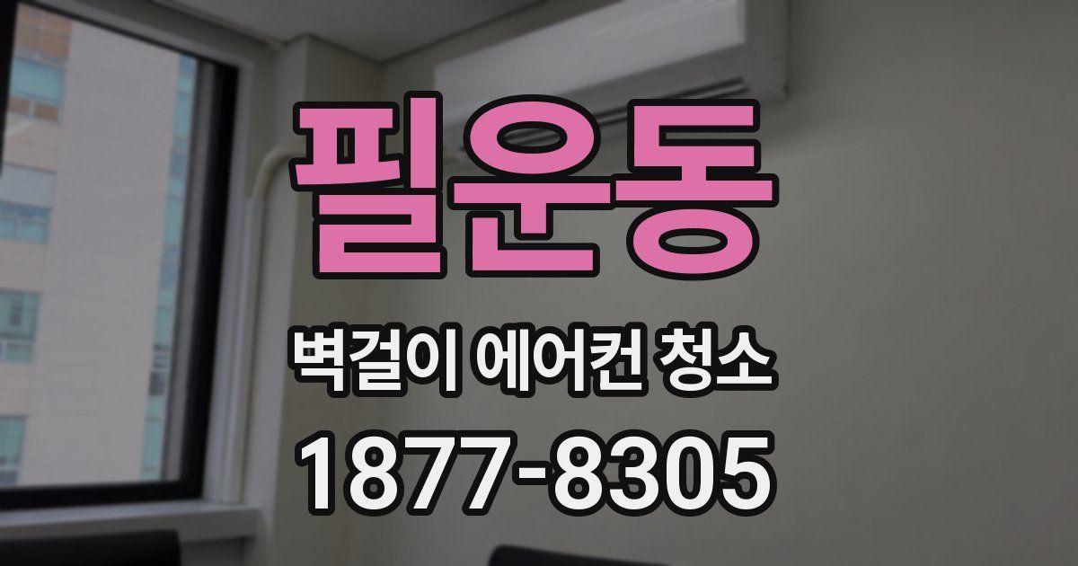 필운동 벽걸이 에어컨 청소