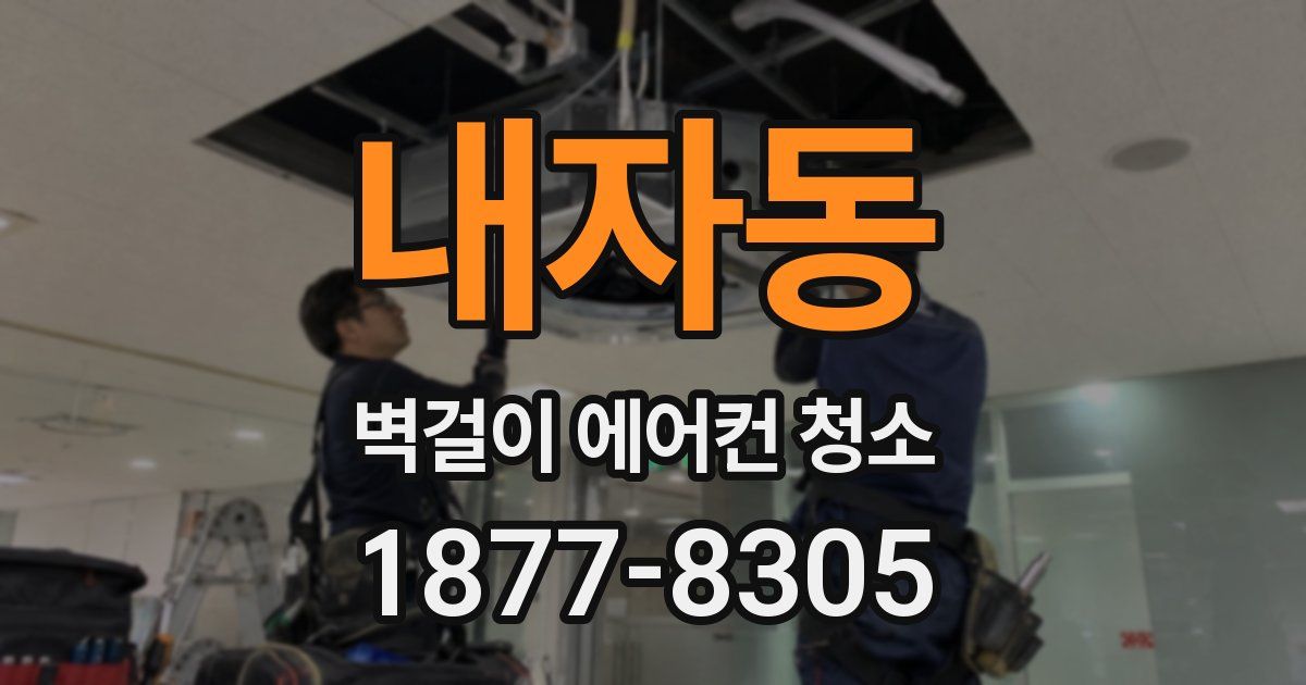 내자동 벽걸이 에어컨 청소