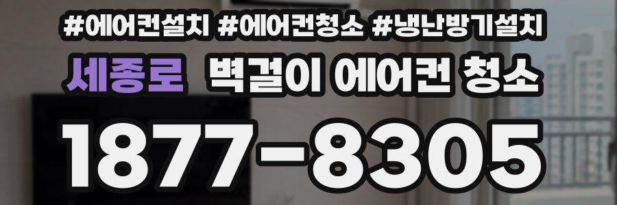 세종로 벽걸이 에어컨 청소